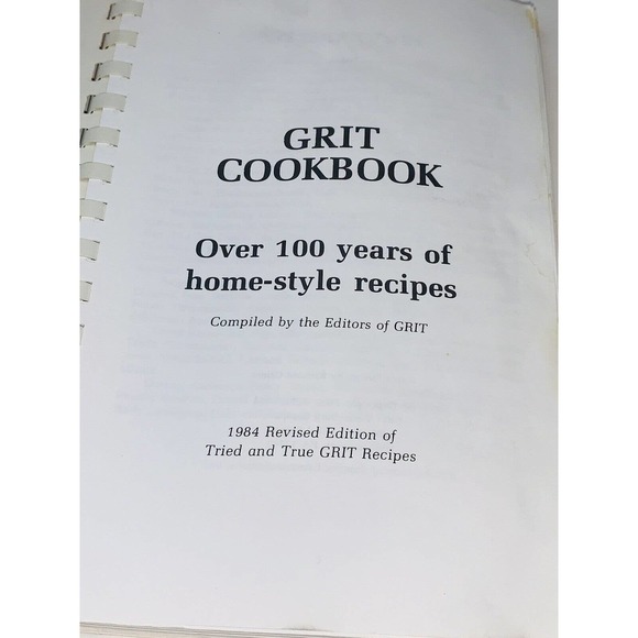 Vintage 1984 GRIT Magazine Cookbook Over 100 years of Home-style Recipes - Picture 3 of 8